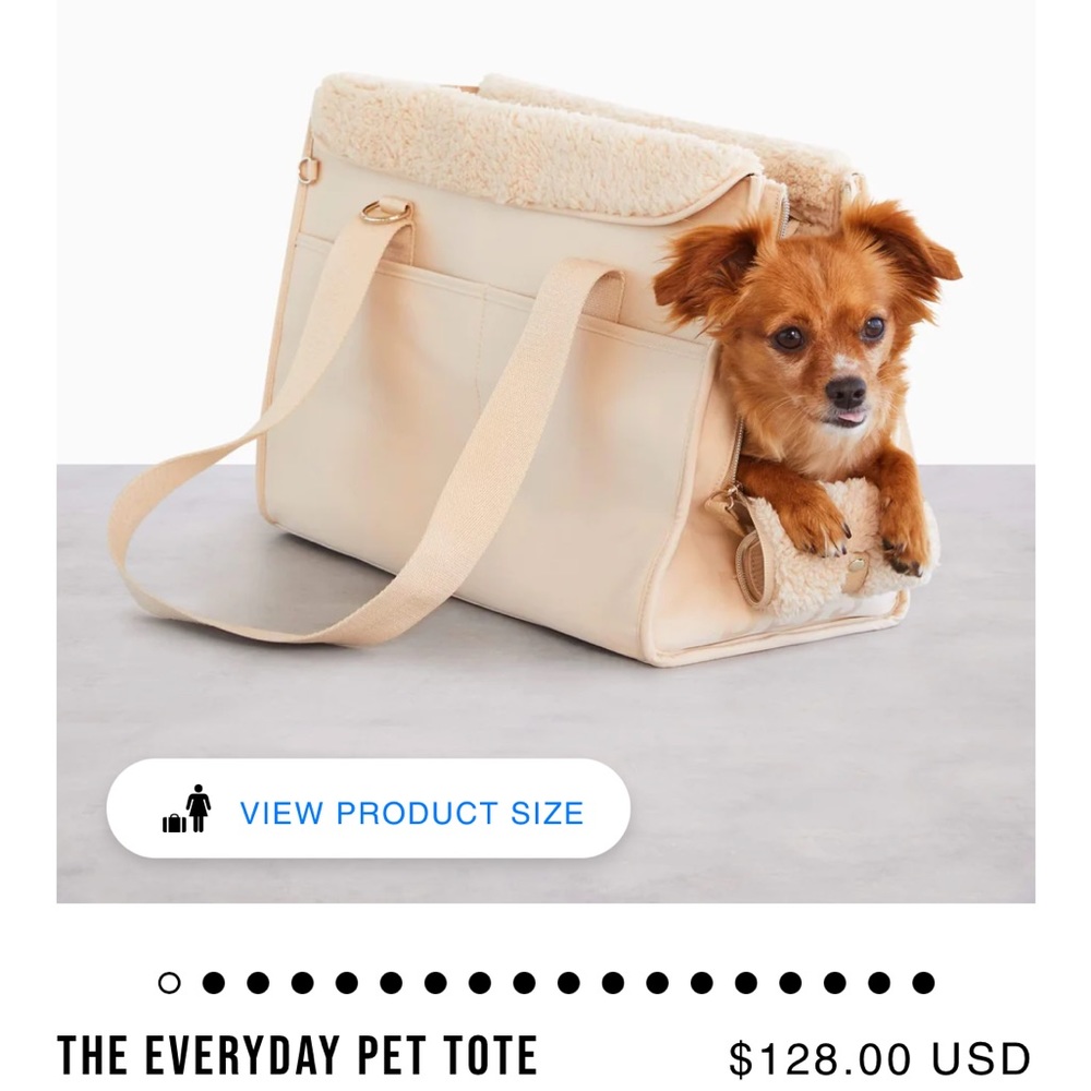 BEIS everyday pet tote in beige
